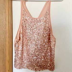 Sequin tank top